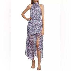 Veronica Beard Leia Halter Neck Midi Dress